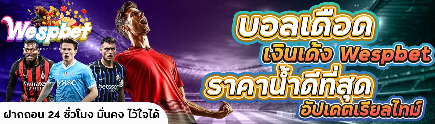 บอลเดือด เงินเด้ง Wespbet ราคาน้ำดีที่สุด